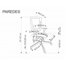 Biroja krēsls PAREDES